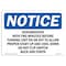 Signmission OSHA Notice Sign, 10" H, Rigid Plastic, Dehumidifier Wait Two Minutes Before Turning Sign, Landscape OS-NS-P-1014-L-10960 - alternate 1